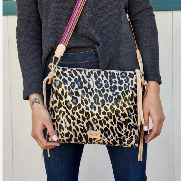 Consuela Bags Consuela Blue Jag Downtown Blue Black Leopard